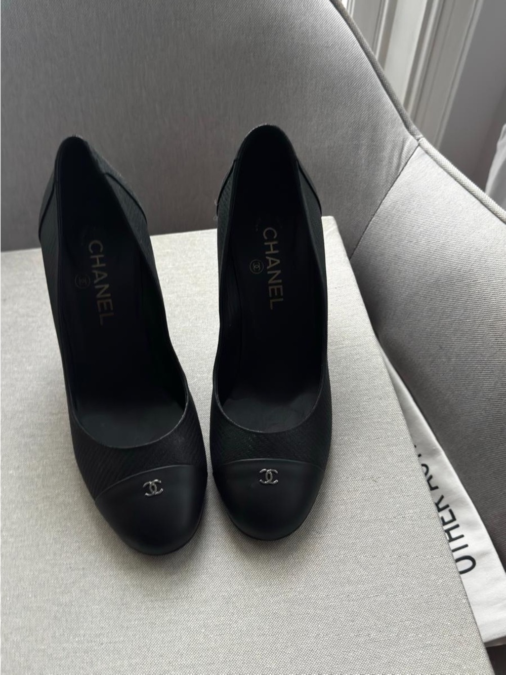 Chanel black pumps